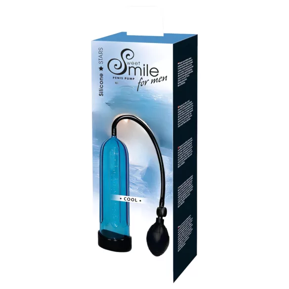 SMILE Cool - pompe à pénis - stimulation puissante - bleu