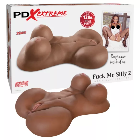 Pipedream Fuck Me Silly Sista - masturbateur torse féminin brun (5,7 kg)