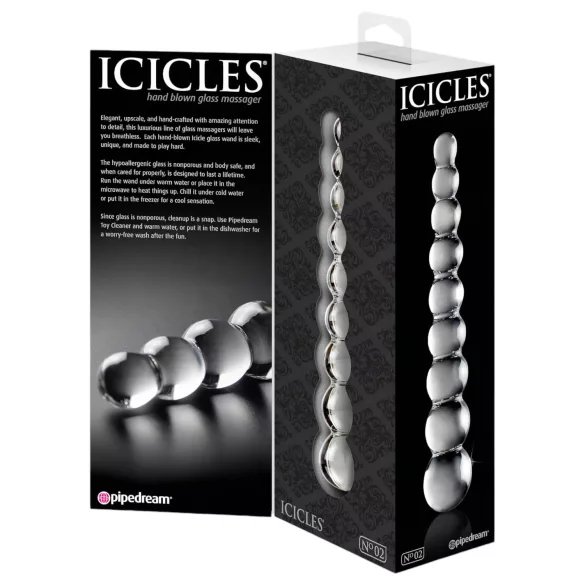 Icicles No. 2 - gode mic ou boules - verre transparent