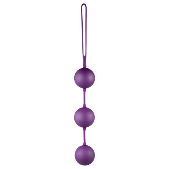 You2Toys - Boules de geisha triples - Silicone velours violet