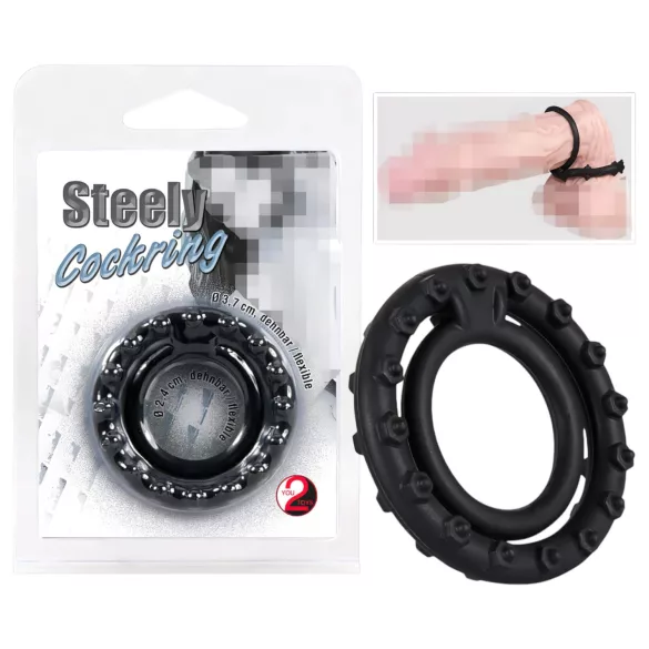 You2Toys - Cockring pénis et testicules - métal