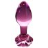 Icicles No. 48 - butin floral en verre (rose)