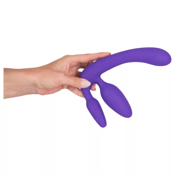 You2Toys - Triple gode ceinture sans harnais (violet)