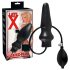 Plug anal gonflable latex noir