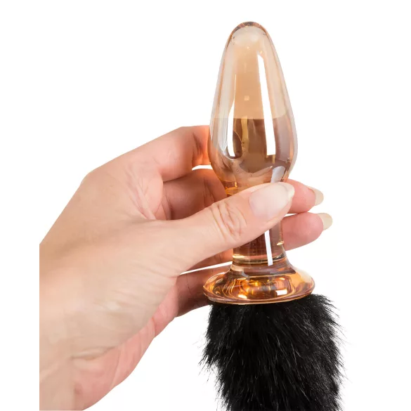 You2Toys - plug anal en verre avec queue de chat