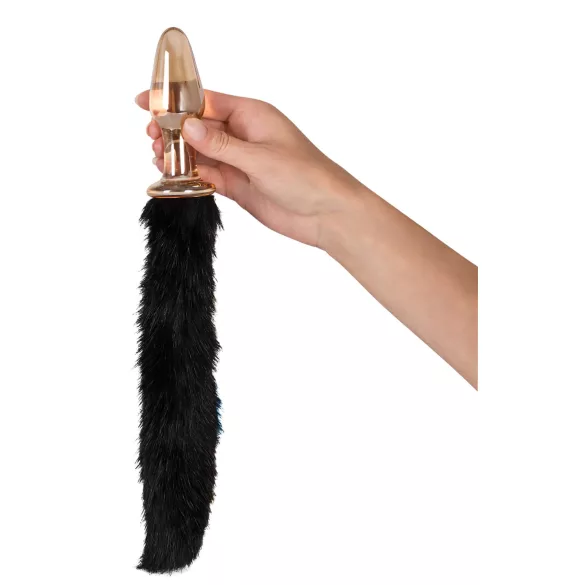 You2Toys - plug anal en verre avec queue de chat