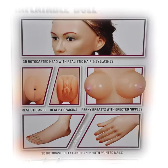 Antonya Vidra - poupée gonflable femme - jambe relevée