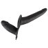 You2Toys - Double dildo silicone noir à attacher