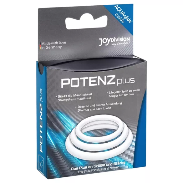 POTENZplus - set anneaux péniens - 3 pièces silicone