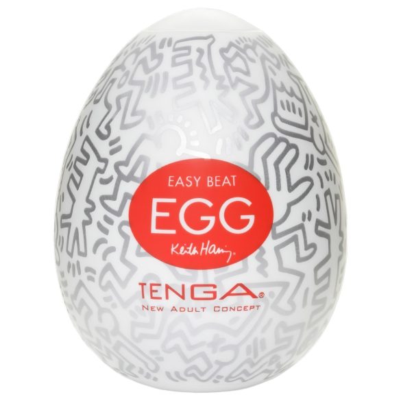 TENGA Œuf Keith Haring Party - masturbateur en œuf (1 pièce)