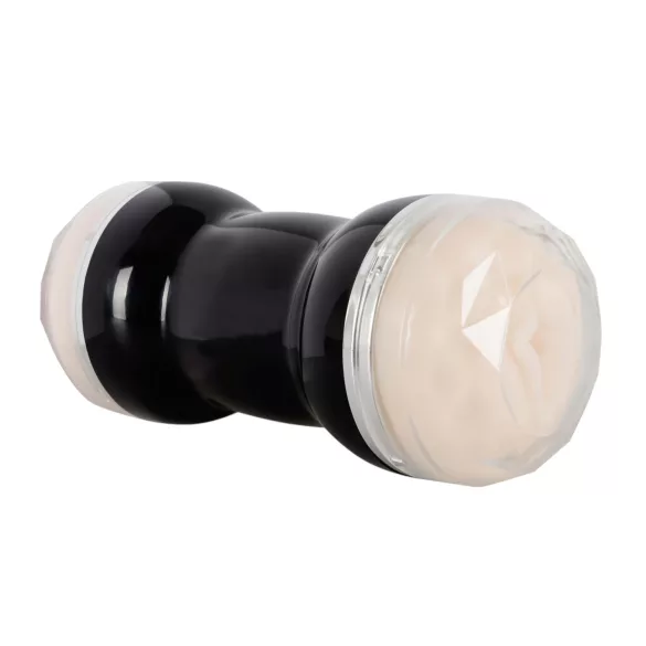 You2Toys - Masturbateur double vagin et anus - silicone noir