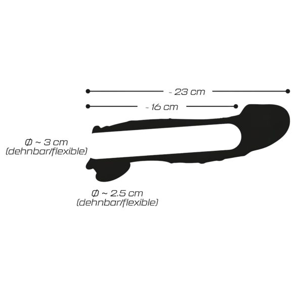 Crystal Skin - extension pénis - gaine pénis - transparent