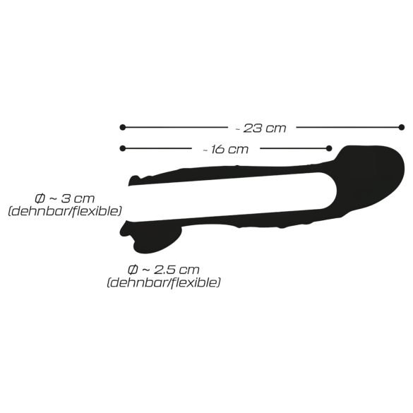 Crystal Skin - extension pénis - gaine pénis - transparent