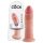 King Cock 9 - Réaliste ventouse dildo (23cm) - naturel