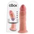 King Cock 9 - Réaliste ventouse dildo (23cm) - naturel