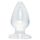 Plug anal transparent cristal clair