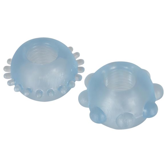 You2Toys - Duo d'anneaux pénis (bleu transparent)