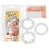You2Toys - Reste dur ! Set d’anneaux pénien - transparent (x3)