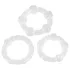 You2Toys - Reste dur ! Set d’anneaux pénien - transparent (x3)