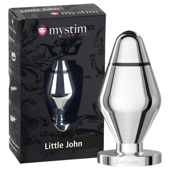 mystim Little John - petit plug anal électrique (argent)