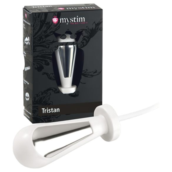 mystim Tristan - godemiché électro-cone (blanc)