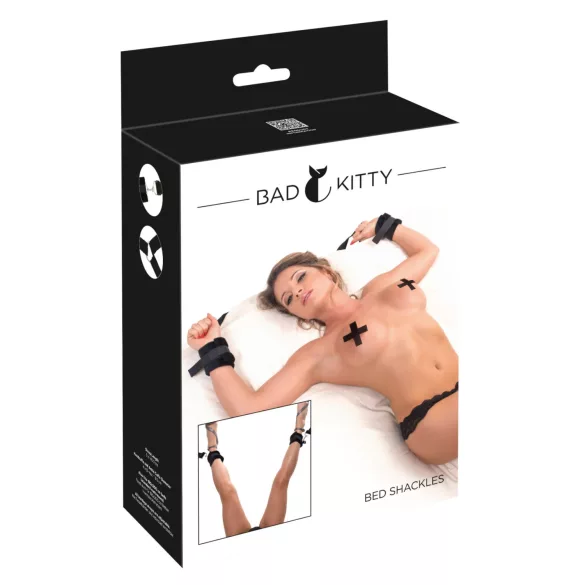 Bad Kitty - kit de bondage pour lit - 5 pièces - peluche