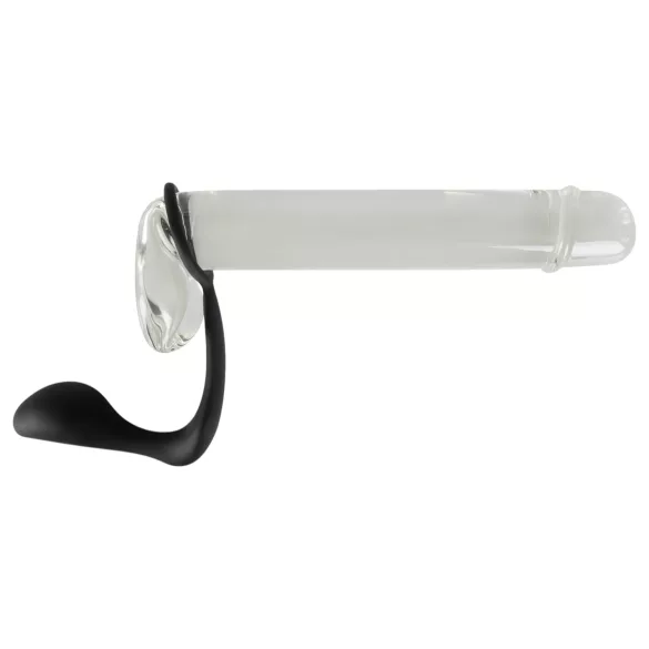 Black Velvets - plug anal avec anneau pénien - silicone noir