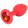 Colorful JOY - petit plug anal en silicone (rouge)