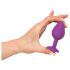 JOY Coloré - plug anal silicone (moyen, violet)