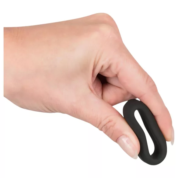 Black Velvets - anneau pénien épais 2,6 cm - noir