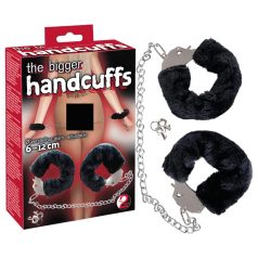 You2Toys - Menottes en peluche à longue chaîne - noir