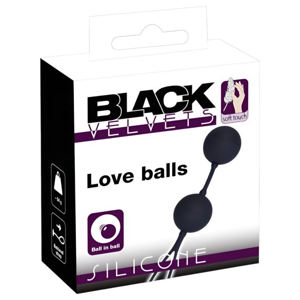 Black Velvet - duo boules de geisha