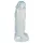 Crystal Clear Big Dong - grand godemichet en gel (21,5 cm)