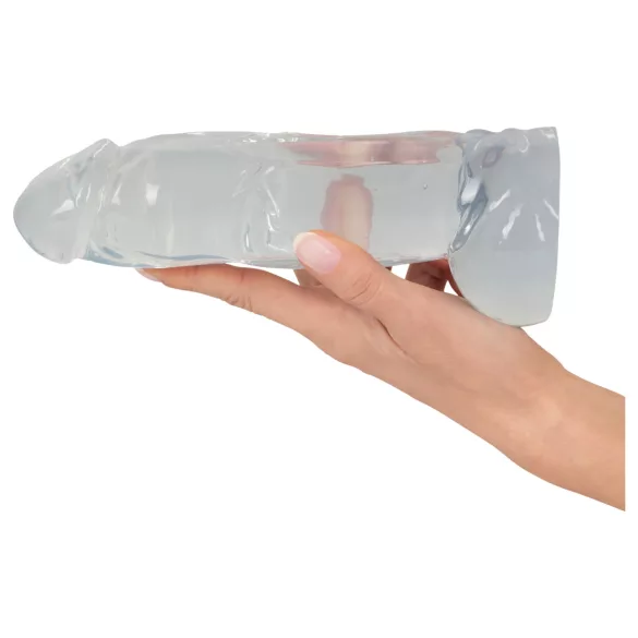 Crystal Clear Big Dong - grand godemichet en gel (21,5 cm)