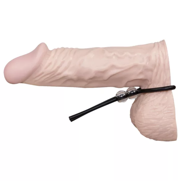 You2Toys - Cockring réglable à perles - silicone noir