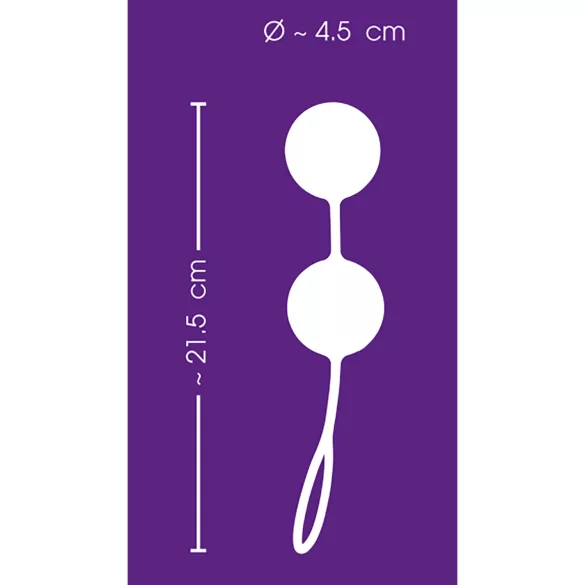 SMILE XXL Balls - boule de geisha géante - silicone violet