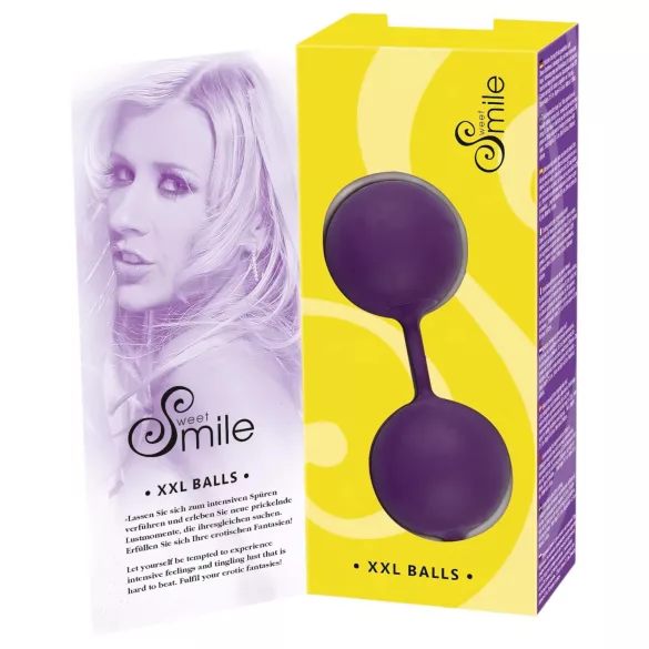 SMILE XXL Balls - boule de geisha géante - silicone violet