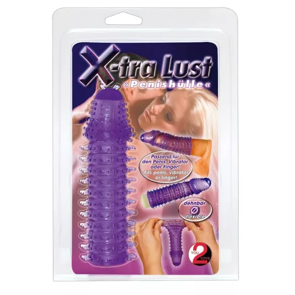 You2Toys - Gode pénis - Texturé - Silicone violet