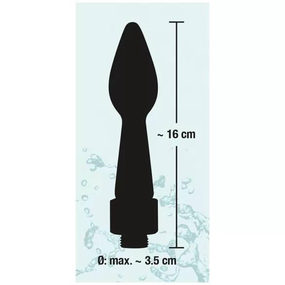 You2Toys - Douche anale conique - silicone noir