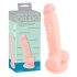 Dildo silicone médical (18cm) - naturel