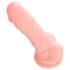 Dildo silicone médical (18cm) - naturel