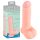 Dildo en silicone médical droit (20 cm) - naturel