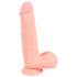 Dildo en silicone médical droit (20 cm) - naturel