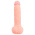 Dildo en silicone médical droit (20 cm) - naturel