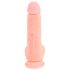 Dildo en silicone médical droit (20 cm) - naturel