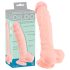 Dildo en silicone médical 24 cm - naturel