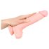 Dildo en silicone médical 24 cm - naturel