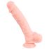 Dildo en silicone médical 24 cm - naturel
