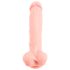 Dildo en silicone médical 24 cm - naturel