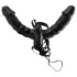 Pipedream - Godemichet double strap-on (noir) - Fetish